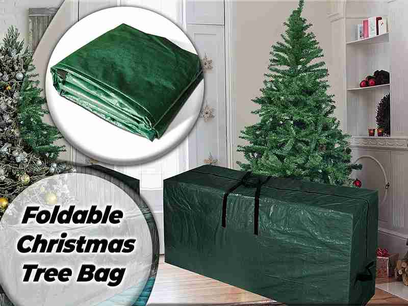 ARSUK Christmas Tree Storage Bag for 6ft and 7ft Artificial Trees - Waterproof & Heavy-Duty Box with Zips