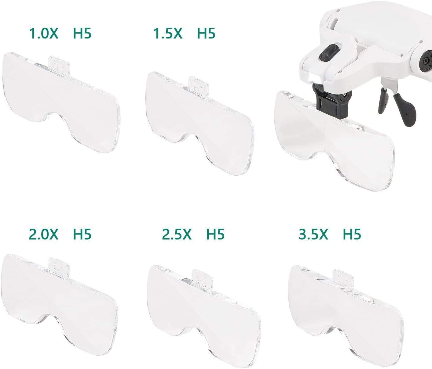 ARSUK 45X Magnifying Glass: Interchangeable Lenses, LED Illumination