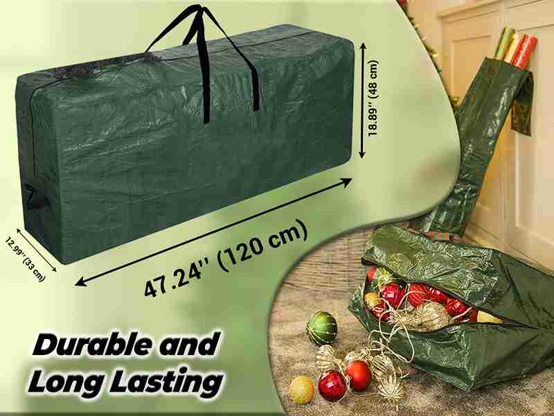 ARSUK Christmas Tree Storage Bag for 6ft and 7ft Artificial Trees - Waterproof & Heavy-Duty Box with Zips