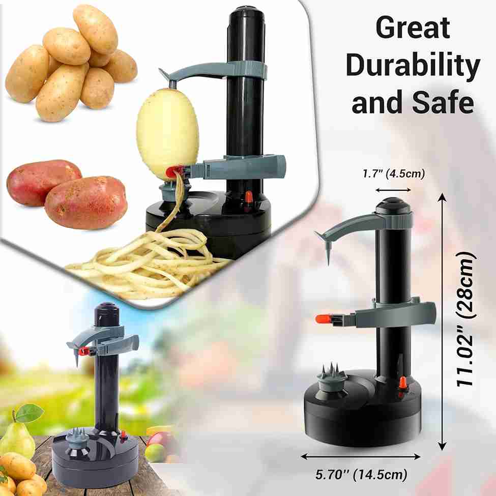 Efficient Electric Peeler: Quick, Hands-Free Potato and Fruit Peeling