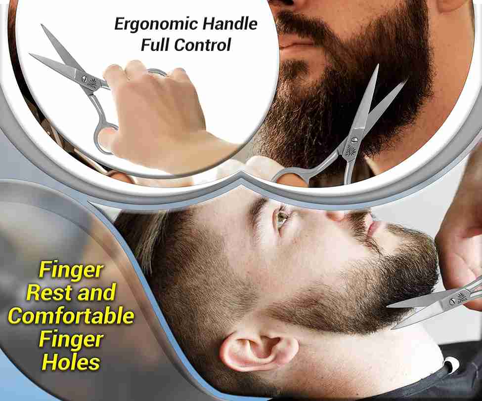 Multi-Purpose Scissors – 3.75-Inch Stainless Steel for Moustache, Beard, Eyebrow Grooming