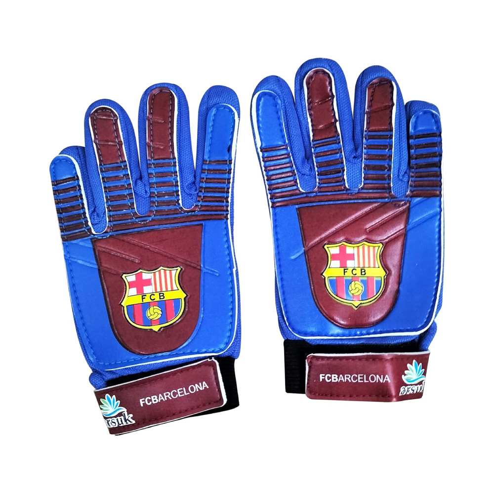 Junior Goalkeeper Gloves: Strong grip for tough saves and finger protection (Barcelona)