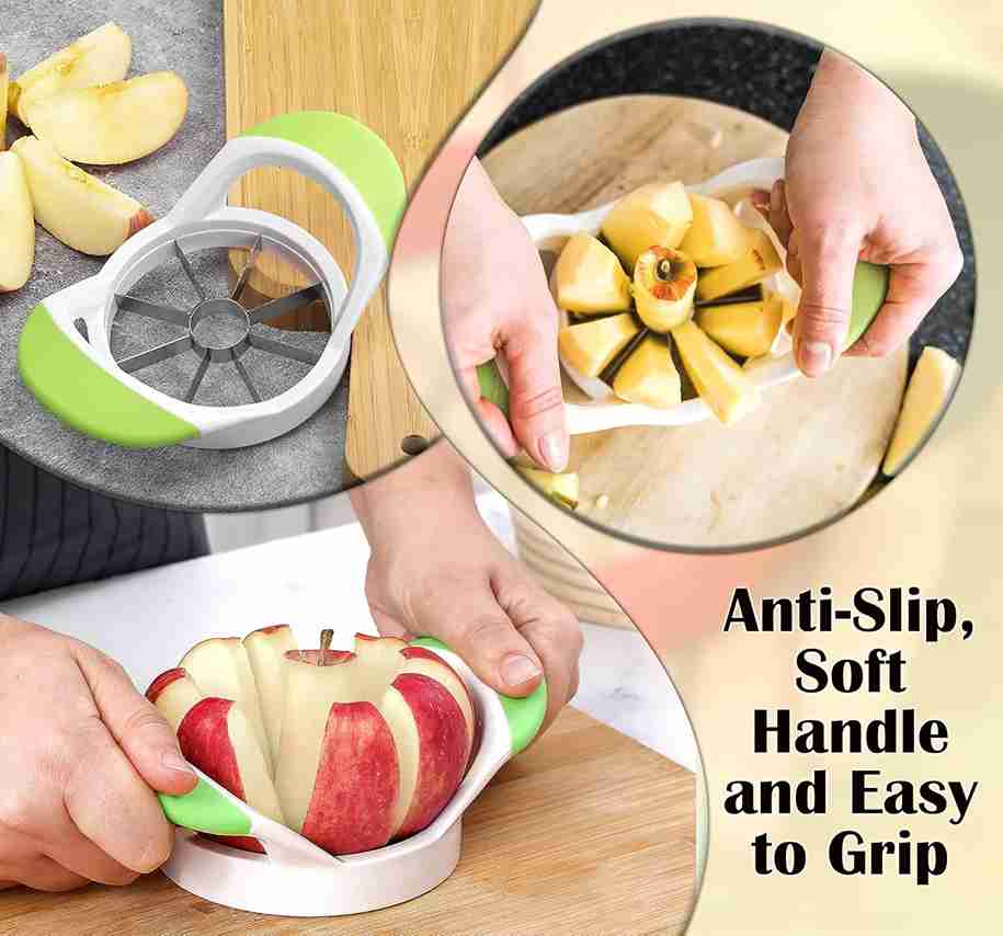 ARSUK 3-in-1 Apple Slicer, Corer, and Peeler with Stainless Steel Blades