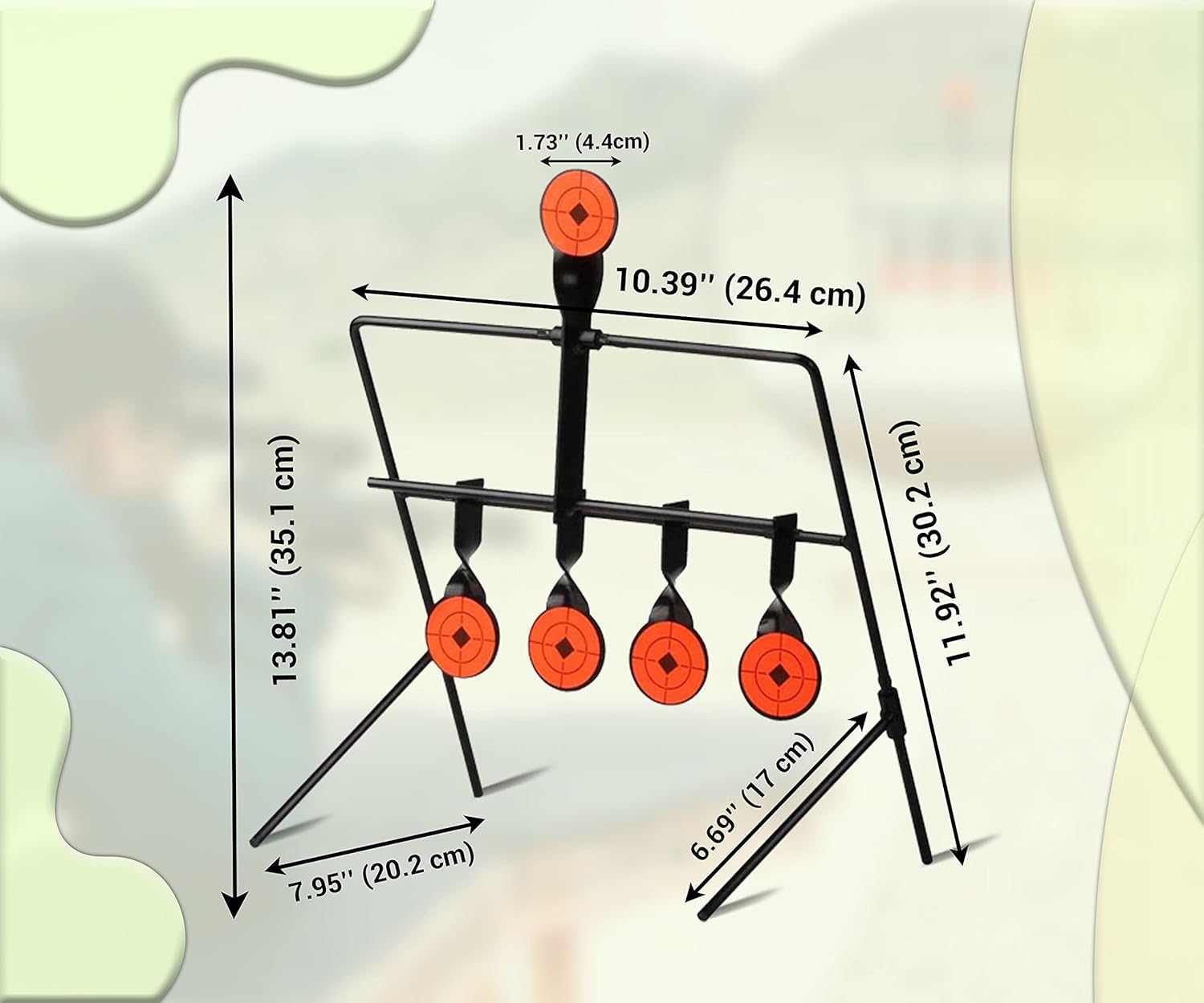 ARSUK Air Rifle Targets - Moving Targets for Airsoft, Air Guns, and BB Guns