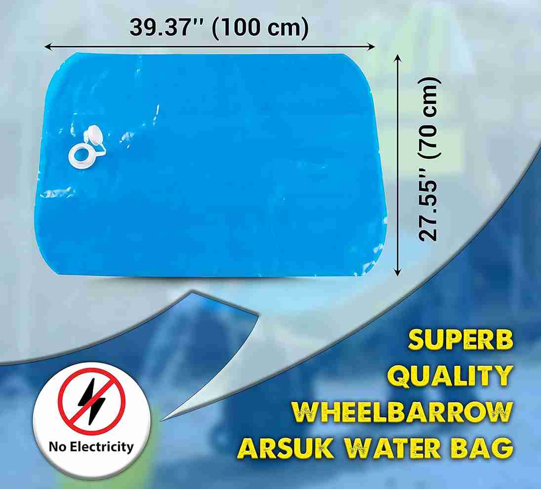 ARSUK H2go Water Container Bag – Portable BPA-Free Water Carrier for Gardening, Farm & Construction (80L)