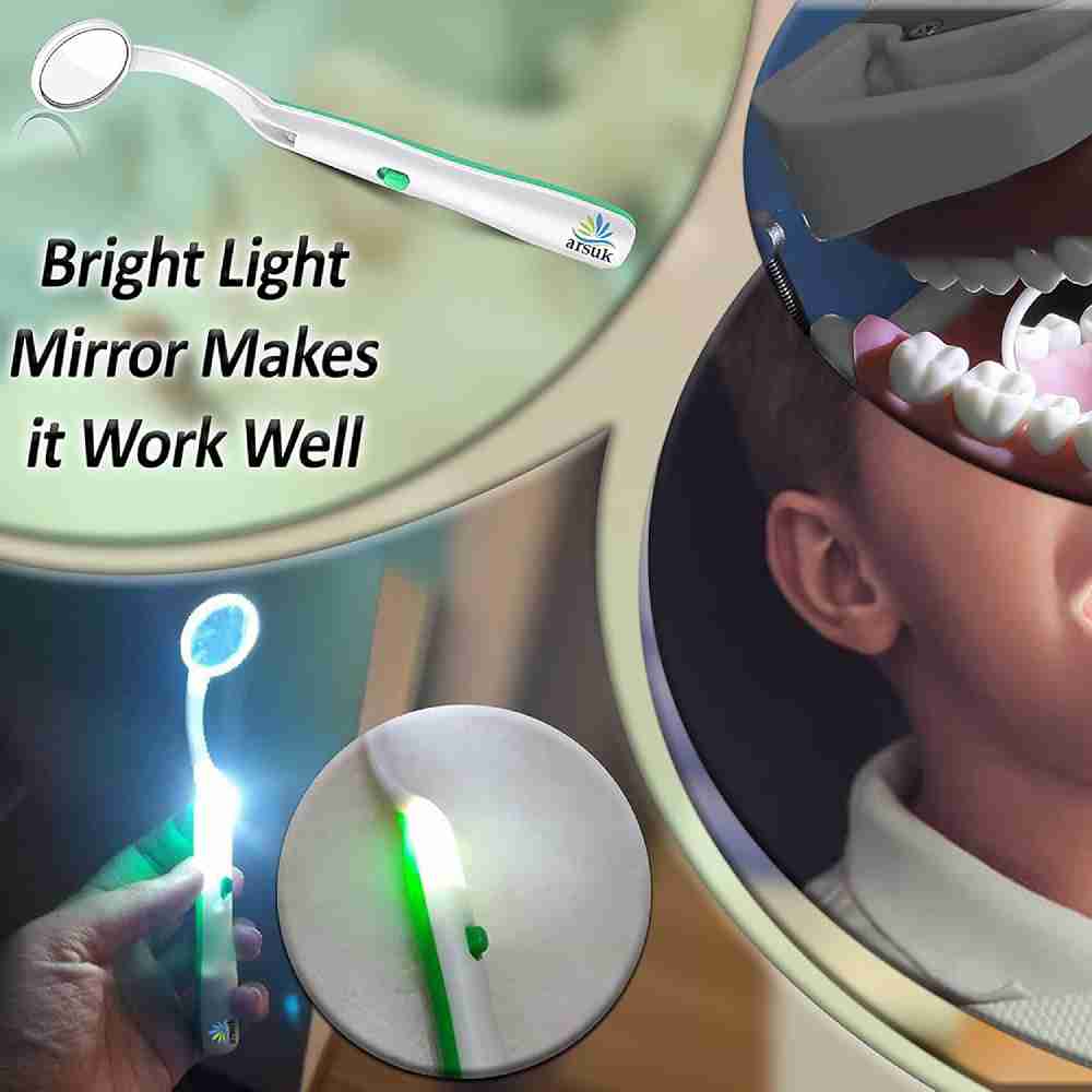 ARSUK LED Dental Mirror - Portable & Anti-Fog