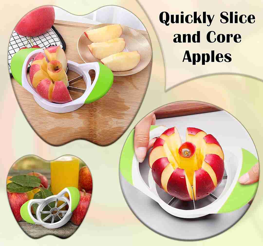 ARSUK 3-in-1 Apple Slicer, Corer, and Peeler with Stainless Steel Blades