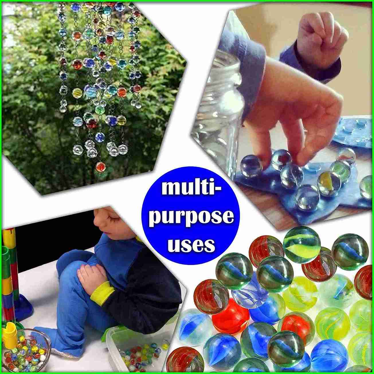 Neez Marbles - Glass Balls for Indoor and Outdoor Games for Kids in a Bag (70-80 Pcs Colour Marble)