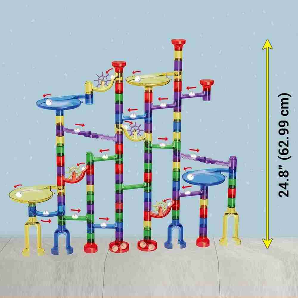 ARSUK Marble Run 152pcs Construction STEM Toys Marble Mania Learning Toy for Kids Boys or Girls