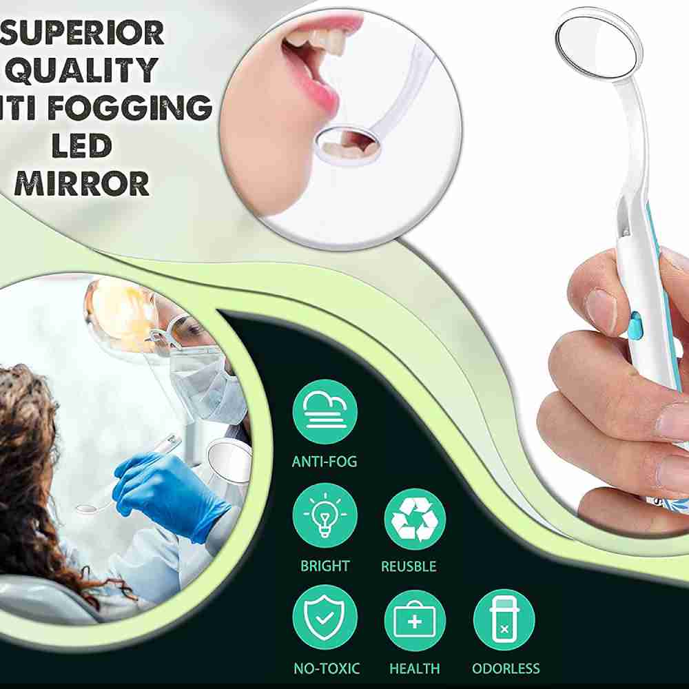 ARSUK LED Dental Mirror - Portable & Anti-Fog