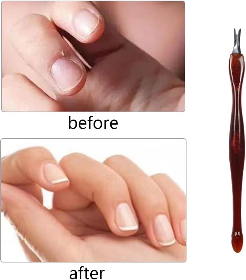 Cuticle Trimmer and Pusher - Nail Cleaner for Men and Women