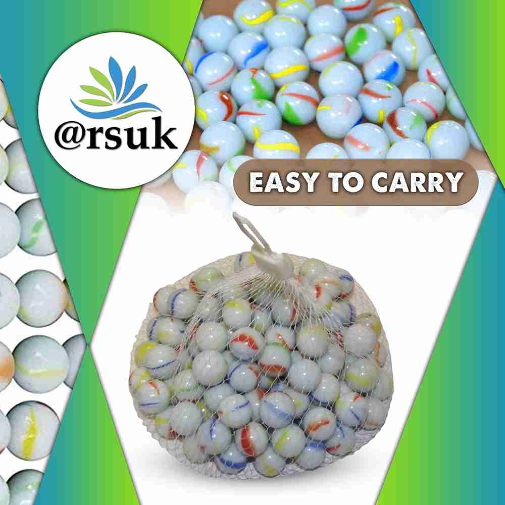 Nostalgic Milky Glass Marbles - Relive Childhood