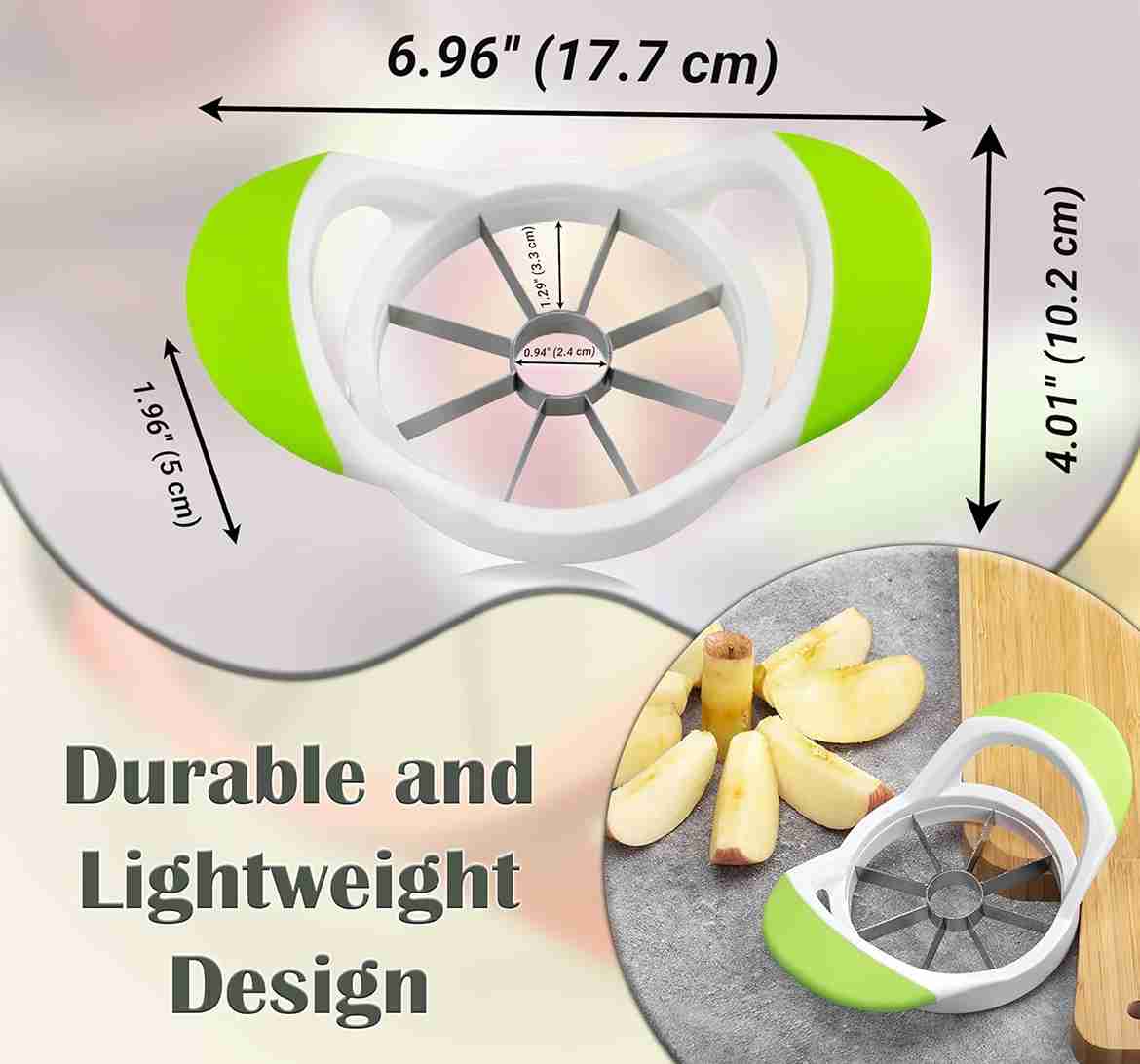 ARSUK 3-in-1 Apple Slicer, Corer, and Peeler with Stainless Steel Blades