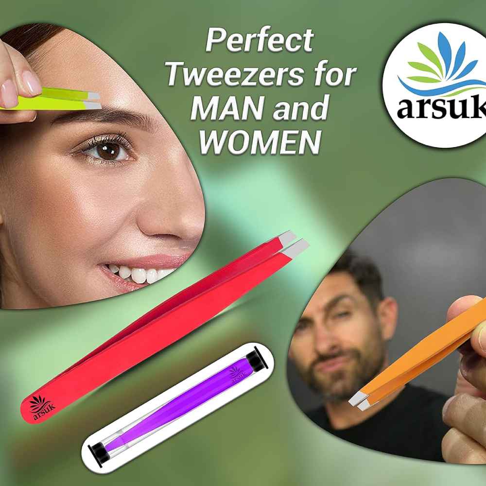 ARSUK Tweezers: Precision Eyebrow Shaping and Hair Removal