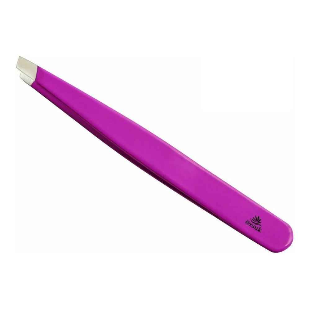 ARSUK Tweezers - Precision Hair Removal Tool (Purple Slanted)