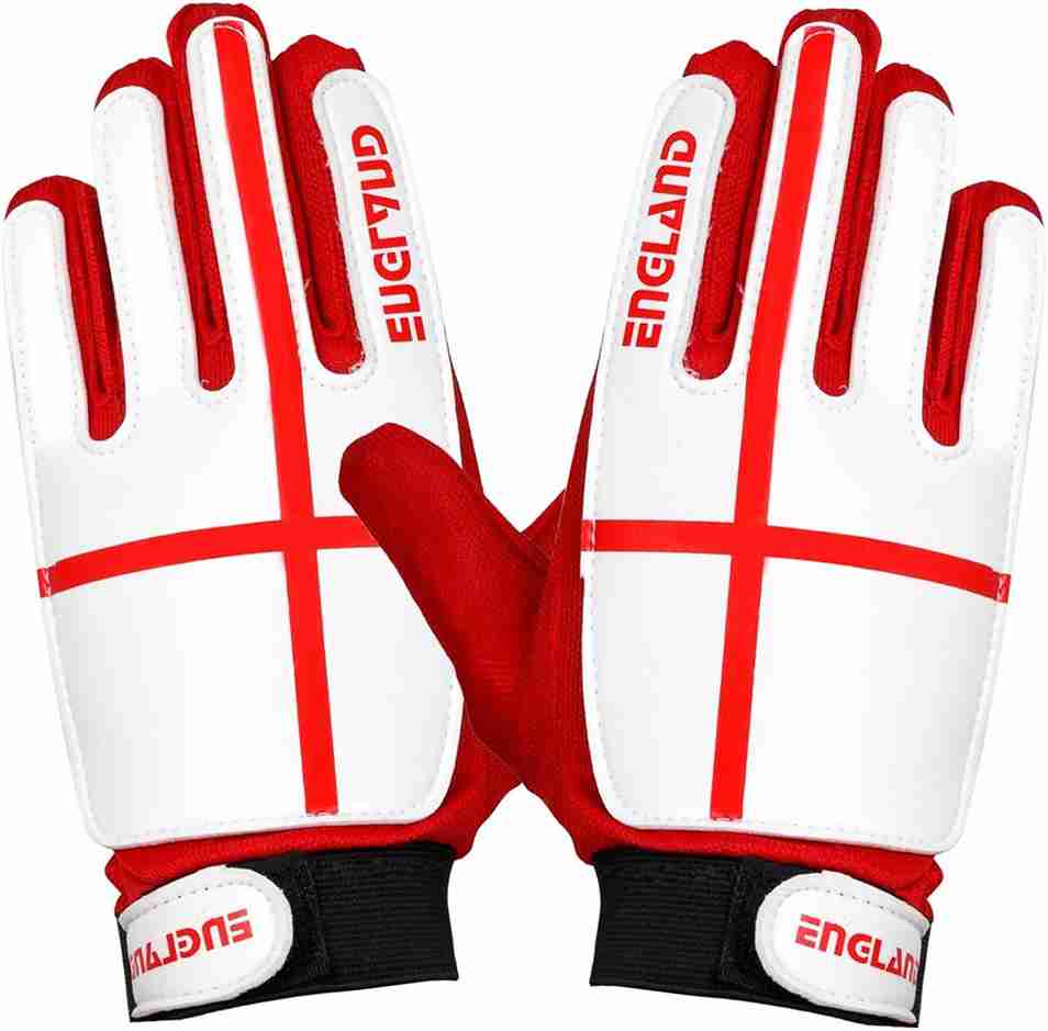 Junior Goalkeeper Gloves: Strong grip for tough saves and finger protection (England)