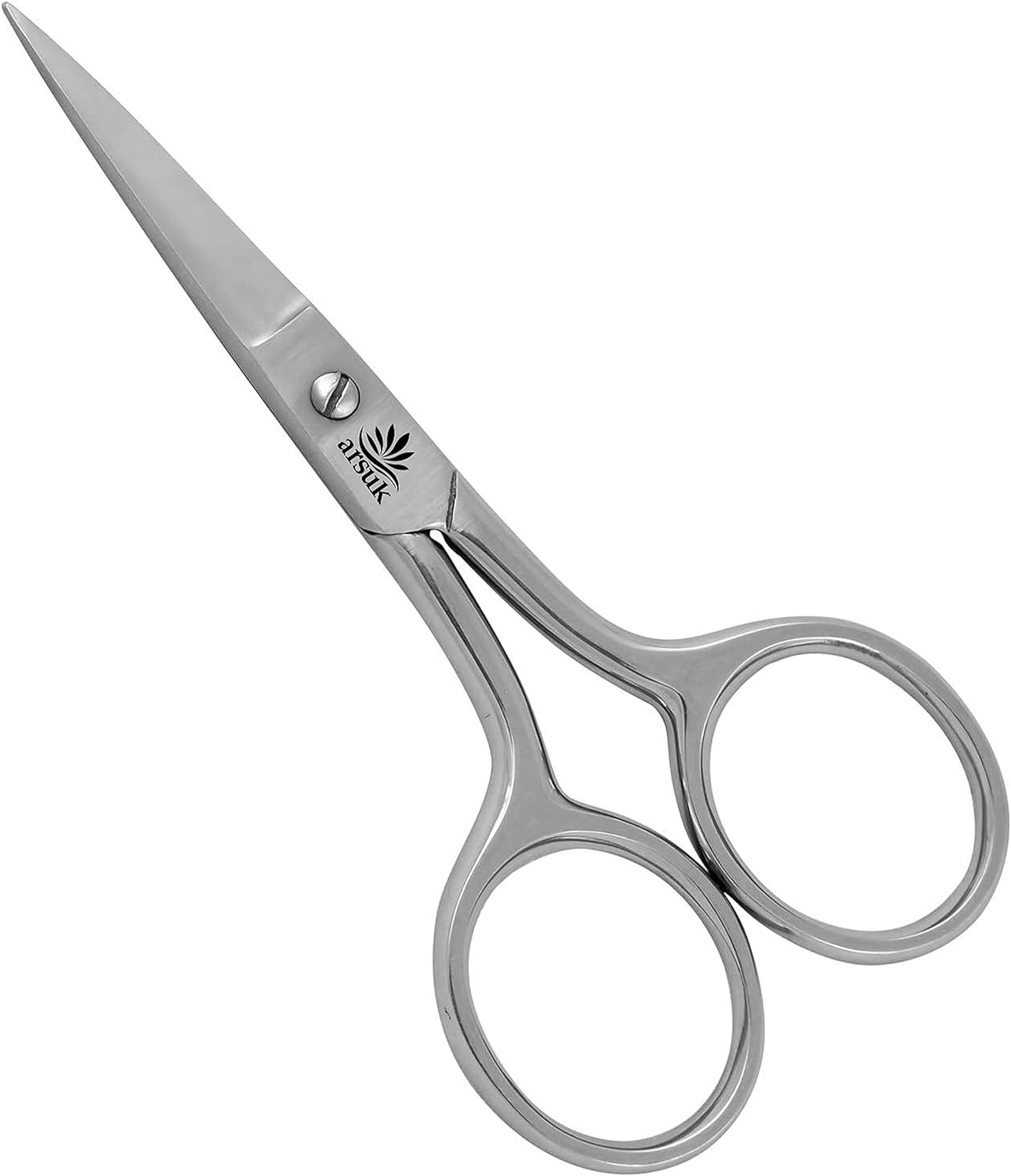 ARSUK Multi-Purpose Scissors – 3.75-Inch Stainless Steel for Moustache, Beard, Eyebrow Grooming