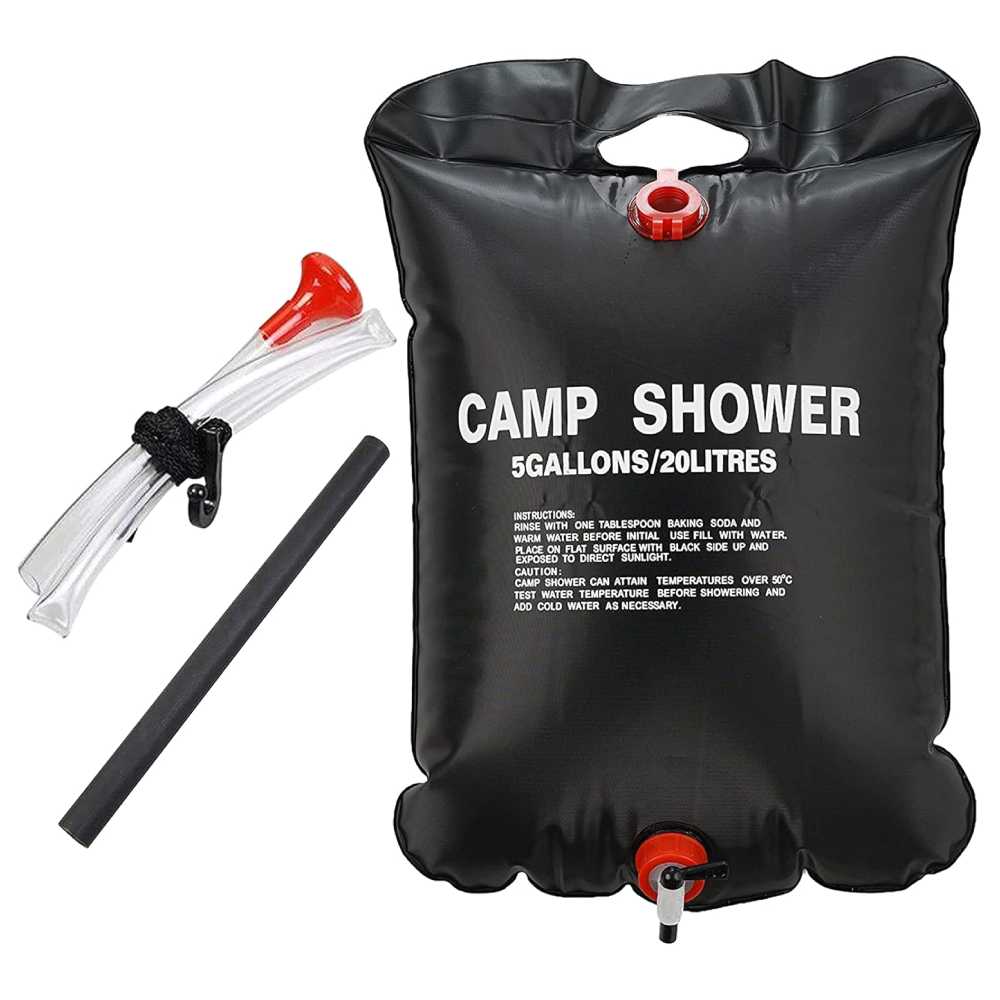 ARSUK Portable Camping Solar Shower Bag - 5 Gallons (20L) BPA-Free, Eco-Friendly, & Easy to Use